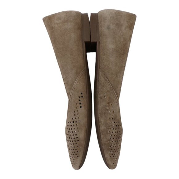 Vionic Gem Posey Taupe Perforated Suede Flats Size 6.5 #1313 - Picture 6 of 8